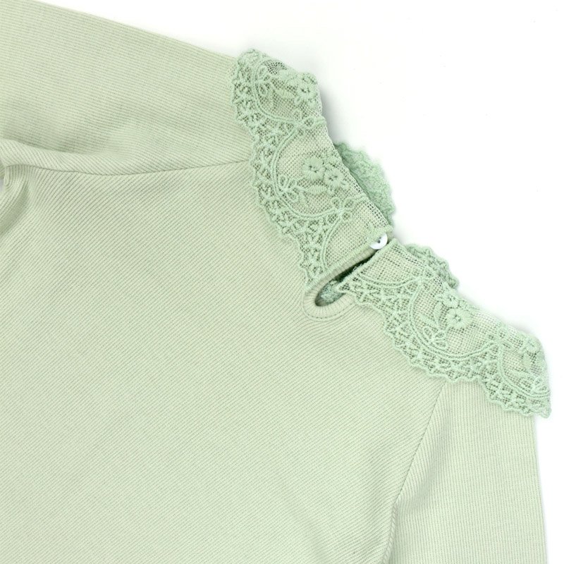 Wholesale kids organic cotton rib pajamas set