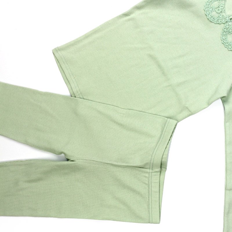 Wholesale kids organic cotton rib pajamas