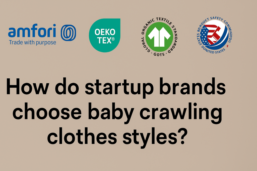 How do startup brands choose baby crawling clothes styles